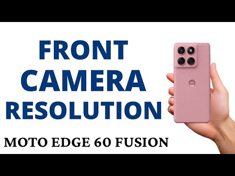 How to CHANGE FRONT CAMERA RESOLUTION to STANDARD on the MOTO EDGE 60 FUSION!