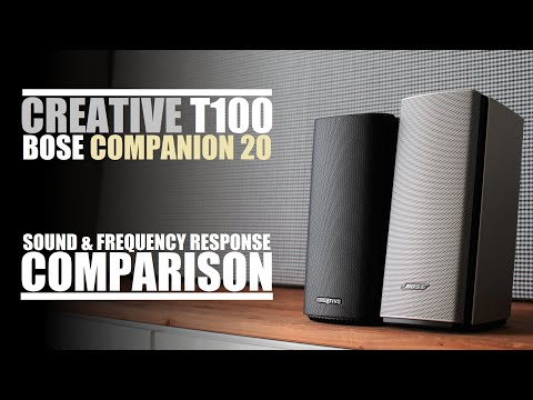 Creative T100  vs  Bose Companion 20  ||  Sound & Frequency Response Comparison