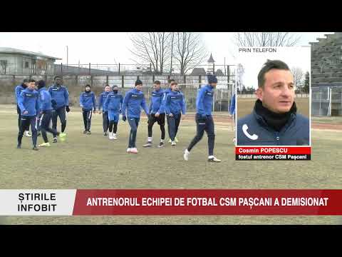 ANTRENORUL ECHIPEI DE FOTBAL CSM PAȘCANI A DEMISIONAT