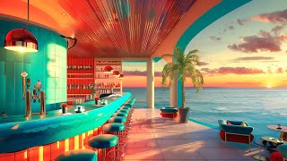 Morning Jazz Seaside Delight | Relaxing Jazz Melodies &amp; Ocean Waves for Blissful Coastal Experience