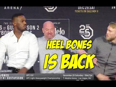 Jon Jones Pushes Alexander Gustafsson, Freaks Dana White Out During First Face-Off