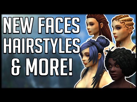 HUGE NEW CUSTOMIZATION FOR HUMANS - New Faces, Hairstyles & Necklaces | WoW Shadowlands Alpha