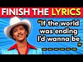 FINISH THE LYRICS Most Popular 2020 2025 Songs Music Quiz