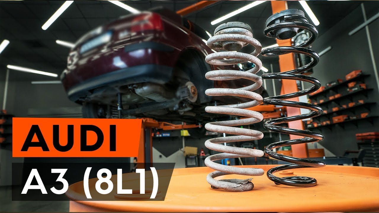 Kuinka vaihtaa jousi taakse Audi A3 8L1-autoon – vaihto-ohje