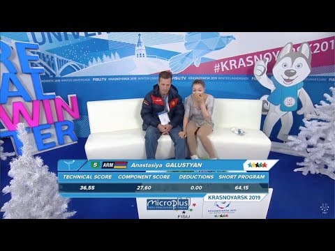 Anastasia Galustyan (ARM) Ladies SP -Winter Universiade 2019 - Krasnoyarsk 2019.03.08