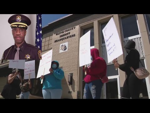 Protests outside Wayne Co Sheriff's Office over past sexual harassment claims