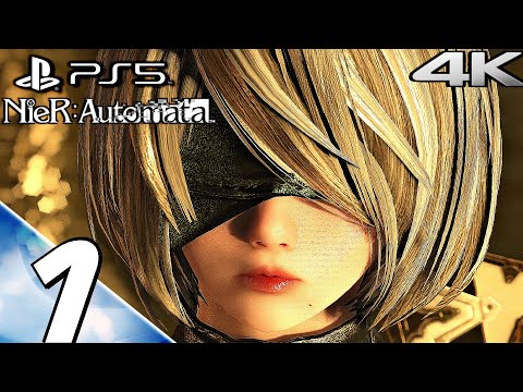 Nier Automata (PS5) - Gameplay Walkthrough Part 1 - Prologue (4K 60FPS)