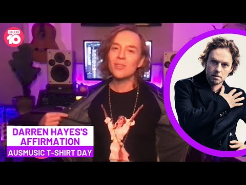 Darren Hayes’s Affirmation Of AUS Music T-Shirt Day | Studio 10