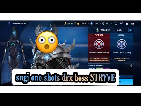 (MFF) SUPERGIANT ONE SHOT TO DRX BOSS STRYVE ! MARVEL FUTURE FIGHT