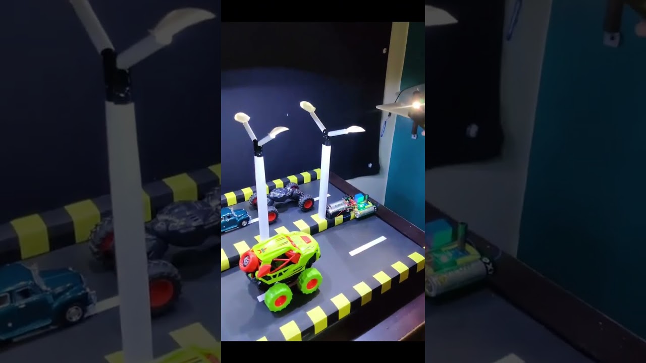 Uji coba sensor lampu penerangan jalan otomatis mini || Sensor lampu penerangan jalan💡