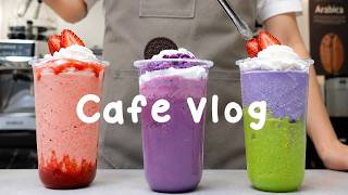 🧁편안한 주말 1시간 모아보기🍂지치고 힘들 땐 음료 ASMR로 힐링해요/카페 브이로그/1 hour/Cafe Vlog/ASMR/Tasty Coffee