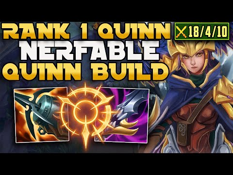 Rank 1 Quinn Invents The Strongest Quinn Build Since Season 8! (MASSACRE 1V5 CARRY IN CHALLENGER)