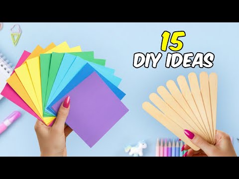 15 Easy craft ideas / Paper crafts / DIY gift ideas / How to make / School projects / Innova crafts