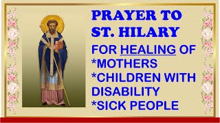 PRAYER TO ST. HILARY OF POITIERS