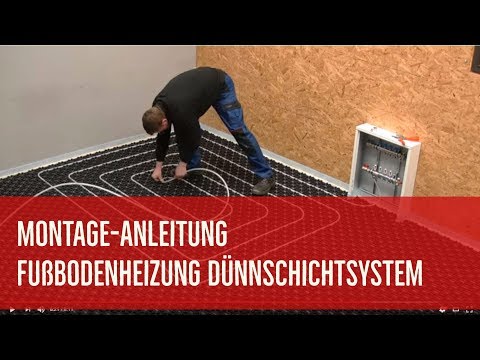 Installing Selfio underfloor heating thin-layer system - ideal for old buildings thanks to minima...