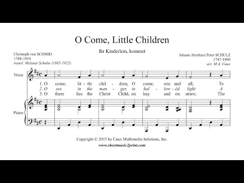 O Come, Little Children - Voice (3/6 : Medium-High, D Major)