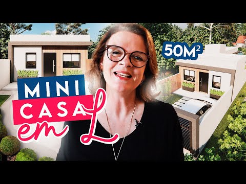 L-shaped Tiny house with 1 floor and 2 bedrooms on a limited space measuring 6m x 19m | 1st floor