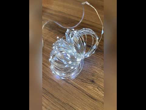 LED гірлянда новорічна 100LED 10м колір Холодний Білий 8 режимів з димуванням від USB з пультом ДУ