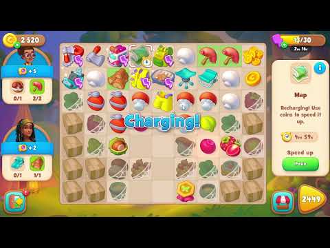 Gardenscapes 2448 Level - 18 moves - NO BooSTERS