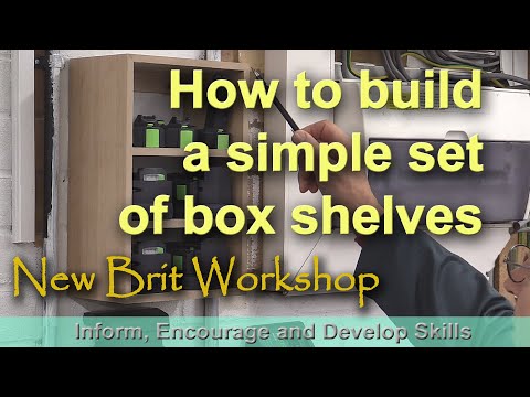 How to make a set of box shelves