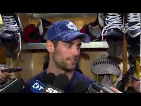 Trevor Smith Post Game - Stars vs Maple Leafs (Dec 5, 2013)