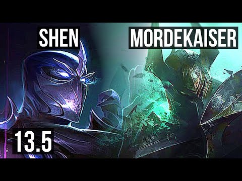 SHEN vs MORDEKAISER (TOP) | 4/0/13, 500+ games | KR Master | 13.5