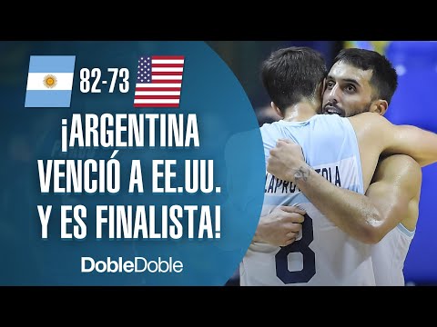 Video: Argentina le ganó a Estados Unidos y definirá el título de la Americup de básquetbol ante Brasil