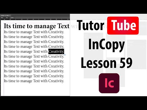 Adobe InCopy Tutorial Lesson 1 Interface
