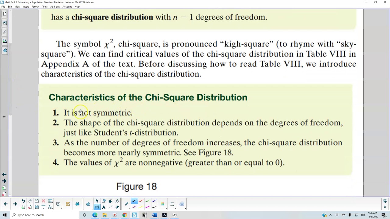 Math 14 9.3 Finding Critical Values for the Chi Square Distribution