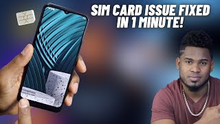 How to Fix No SIM Card, Invalid SIM, Or SIM Card Failure Error on, Not Registered on Network Android