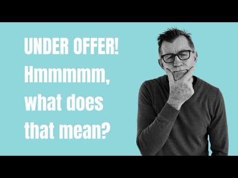 When you see 'under offer', what does that mean.........in QLD?