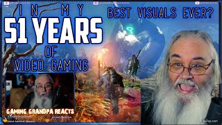 Light No Fire Reaction with Gaming Grandpa - 51 years of gaming Best I have seen Visually!