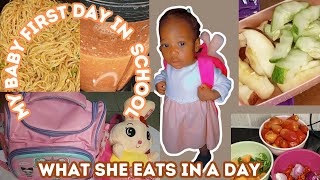 WHAT MY NIGERIAN CHILD EAT IN SCHOOL ALL DAY | MY BABY FIRST DAY OF SCH | 5AM ROUTINE AS A MOM