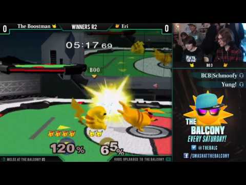 Melee @ the Balcony 85 - Winners R2 ft. Eri (Pikachu) VS The Boostman (Pikachu)