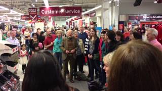 Flash mob at Sainsbury's in Didcot, Oxfordshire