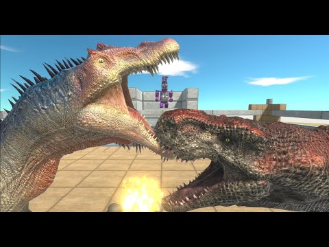 WHO WIN? T-REX vs Spinosaurus | Referee FNAF BONNIE - Animal Revolt Battle Simulator