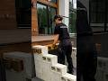 DIY Cinder Block & Wood Stairs | Easy Patio Upgrade 🪵🧱 #diy #DIYStairs #OutdoorLiving