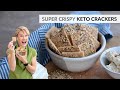 Crispity Crunchity KETO CRACKERS 5 Ingredients