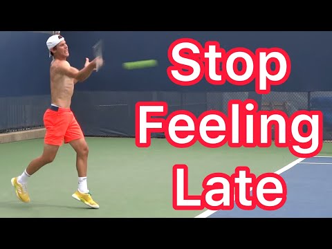 How To Stop Feeling Late On Forehands & Backhands (Tennis Technique Explained)