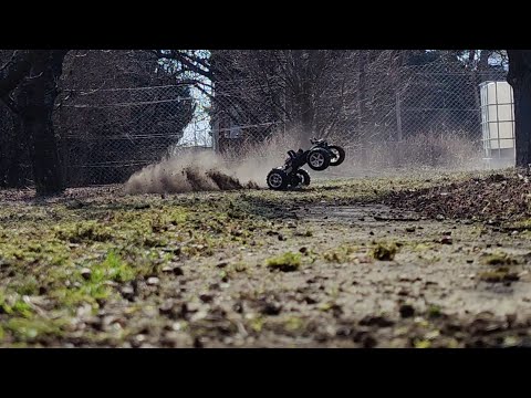 Traxxas nitro revo /.19 running really nice with pull start and new one-way bearing