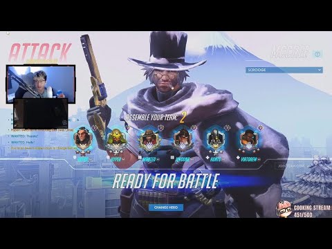 WANTED INSANE MCCREE GAMEPLAY! [OVERWATCH SEASON 19 TOP 500]