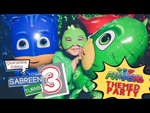 SABREEN TURNS 3 (PJ Mask Themed Party) | Sabreen