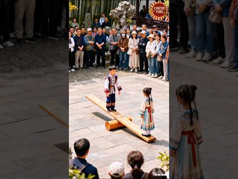 Little girl & boy beautifull talent circus act #shorts #viralvideo #circus #trending #shortsfeed