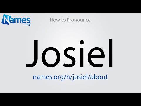 How to Pronounce Josiel
