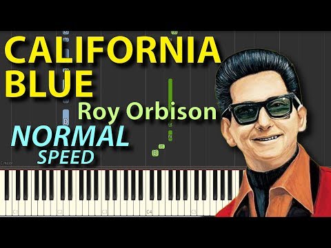 California Blue - Roy Orbison piano tutorial