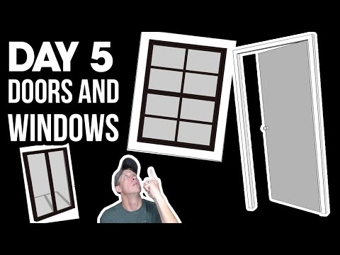 Learn SketchUp in 30 Days DAY 5 - DOORS AND WINDOWS!