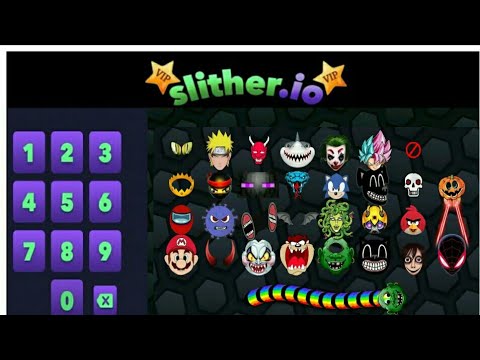 Slither.io VIP 10 New Secret Codes With monsters skins