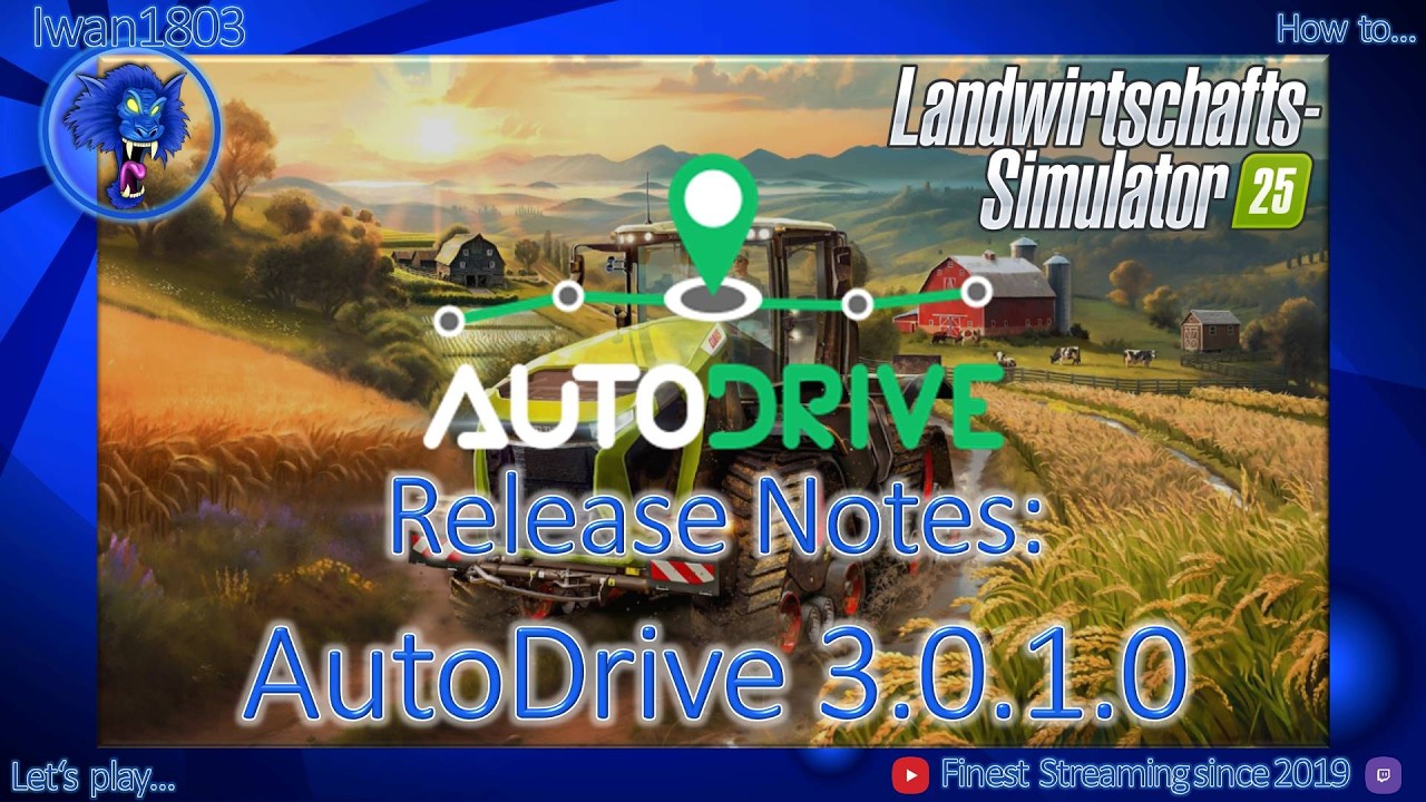 🚜 LS25: AutoDrive 3.0.1.0