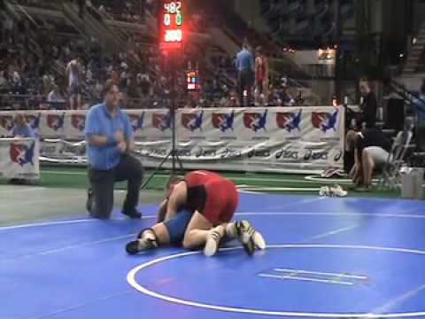 Junior Freestyle 189  Tyler Lehman (MN) pin Ryan Perez (LA)