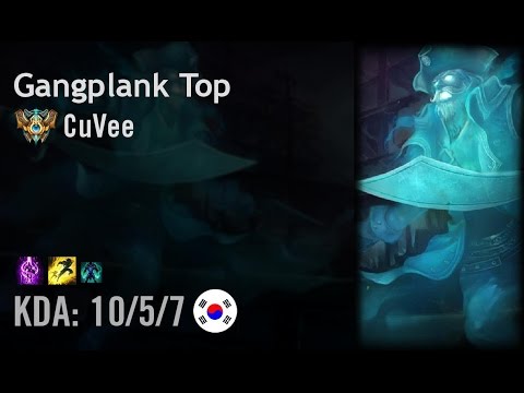Gangplank Top vs Graves - CuVee - KR Challenger Path 6.5